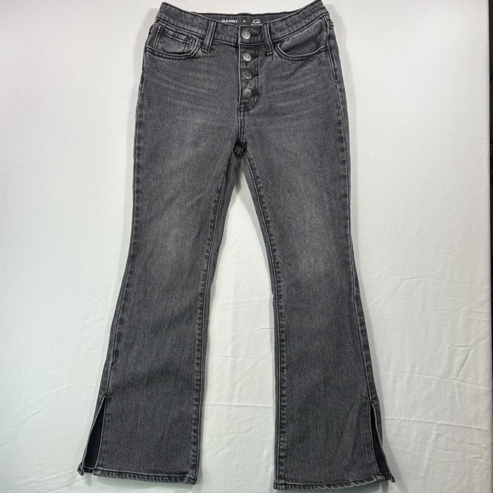Old Navy Girls High-Waisted Built-In Tough Flare Jeans